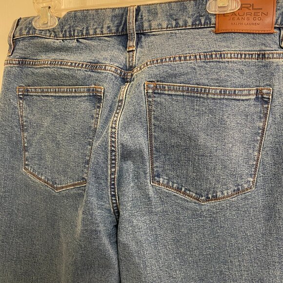 LAUREN JEANS CO. SIZE 12 MEDIUM WASH BLUE JEANS - Picture 3 of 6